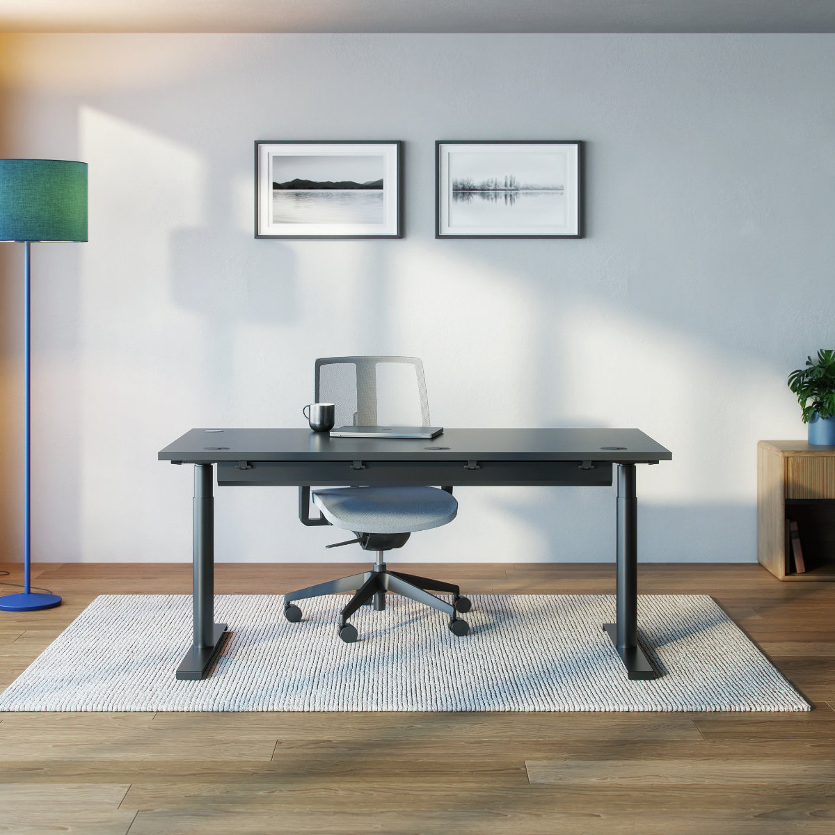 S42 – Premium-Schreibtisch mit integriertem Display