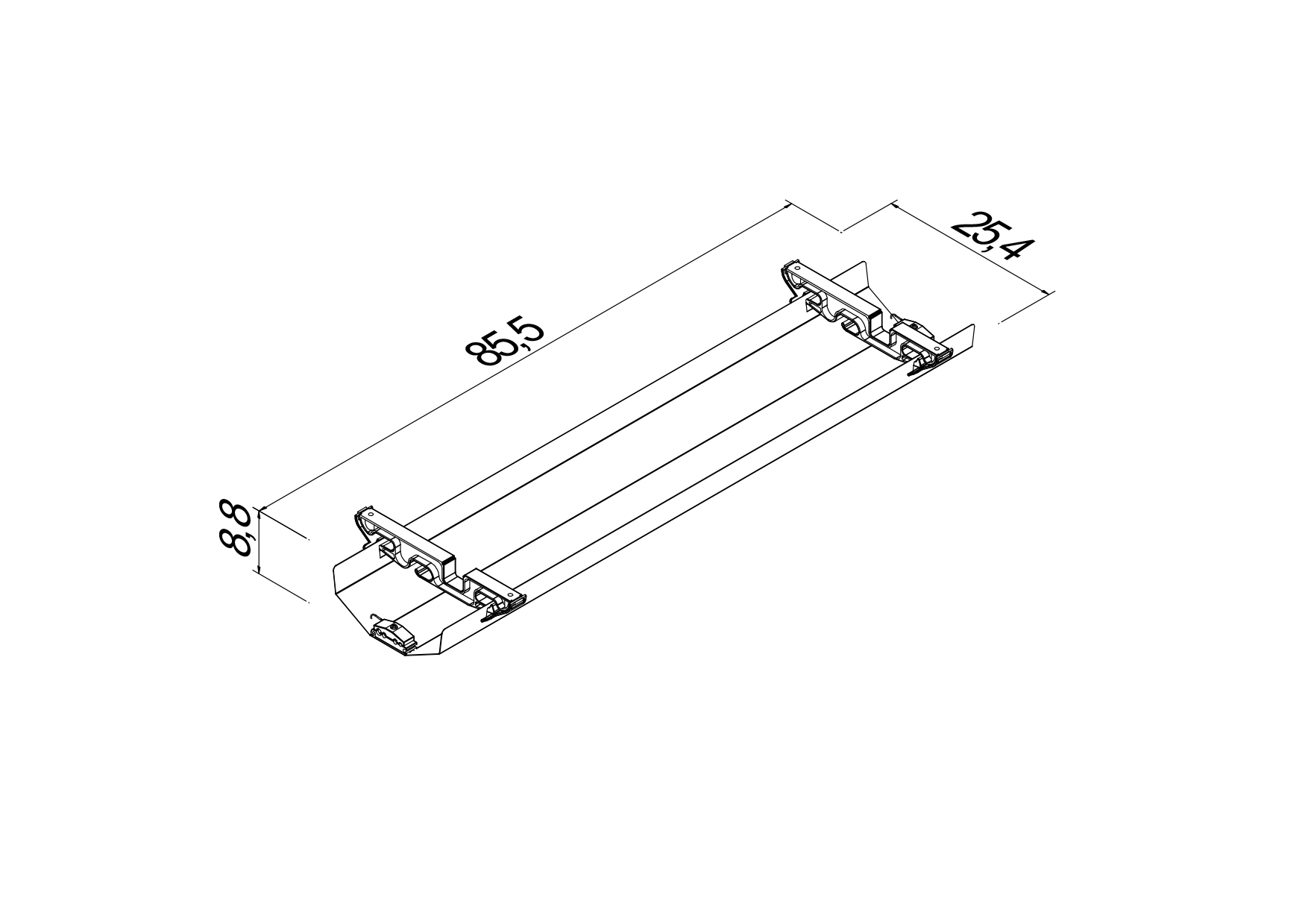 Kabelkanal aus Metall Kabelkanal aus Metall